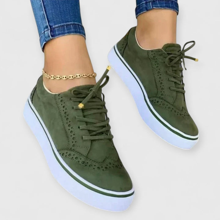 Adaline - Brogue Platform Sneakers
