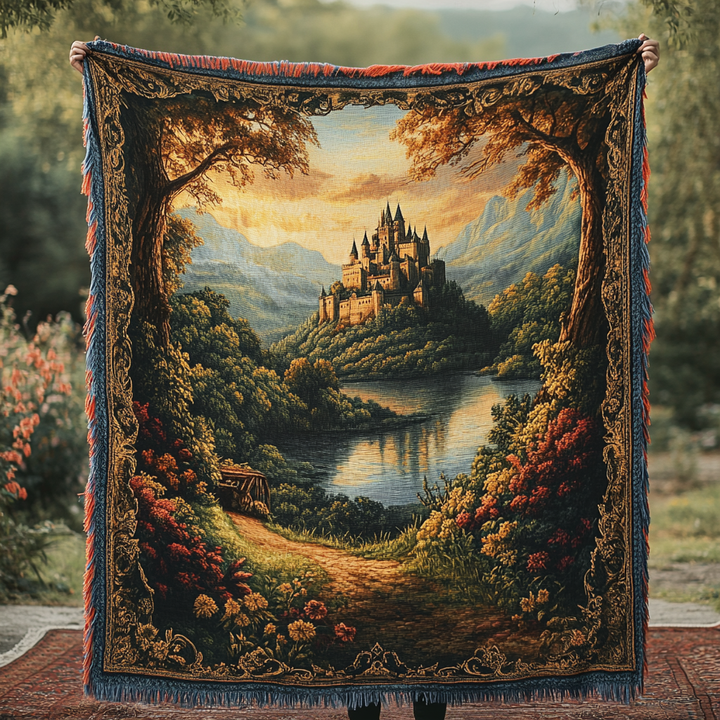 Serenity Falls Fantasy Woven Blanket