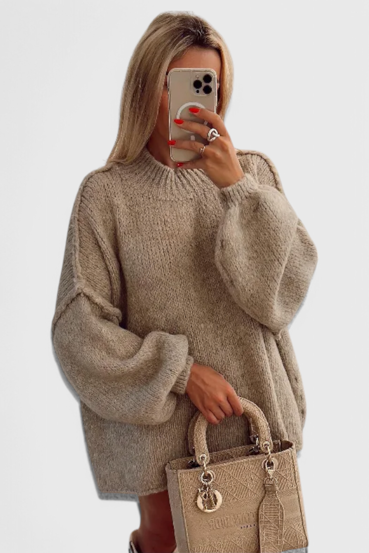 Jennifer - Oversized Balloon Sleeve Cardigan
