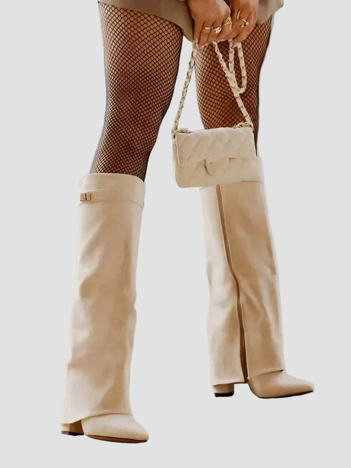 Honor - Tall Boots with Elegant Buckle Detail