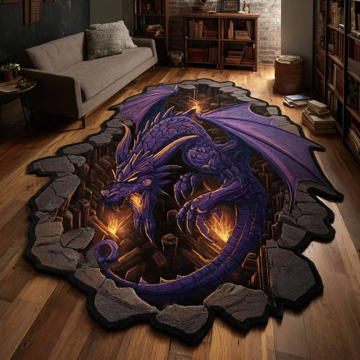 Shadow Flame Shaped Area Rug