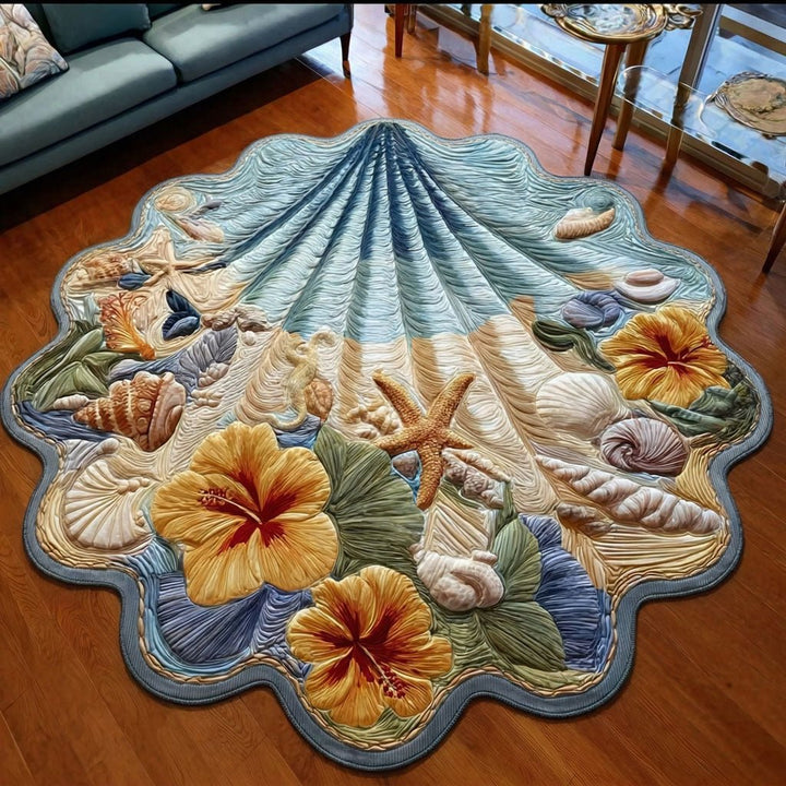 Shoreline Guardian Lighthouse Shaped Rug