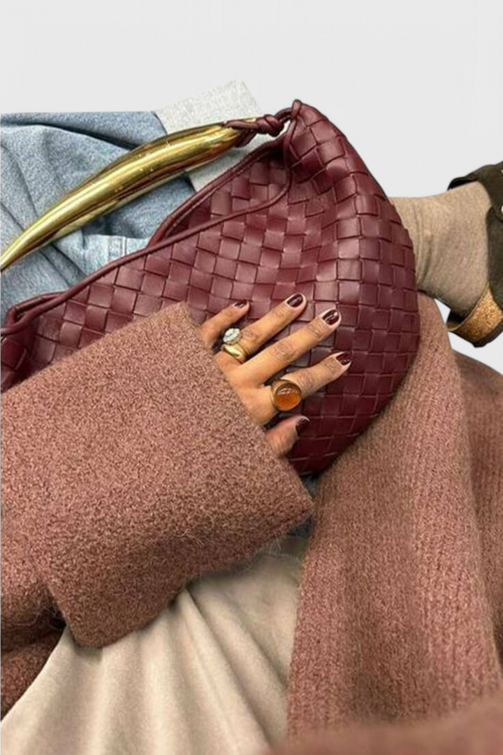Emily - Woven Top Handle Bag