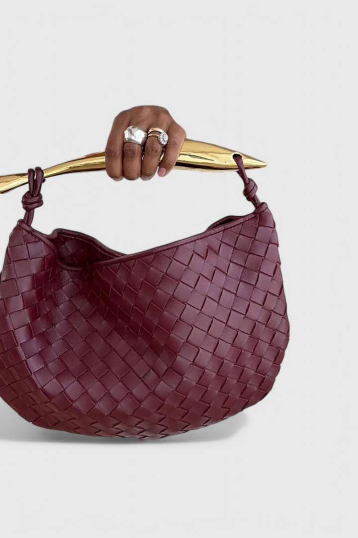 Emily - Woven Top Handle Bag