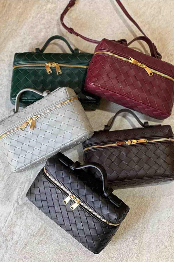 Maggie - Mini Woven Top Handle Bag