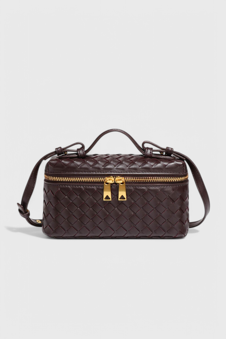 Maggie - Mini Woven Top Handle Bag