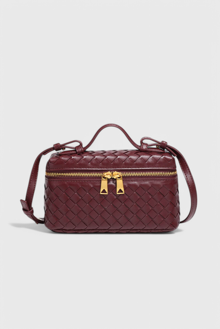 Maggie - Mini Woven Top Handle Bag