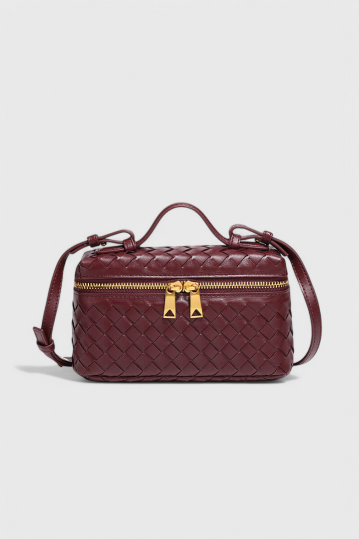 Maggie - Mini Woven Top Handle Bag