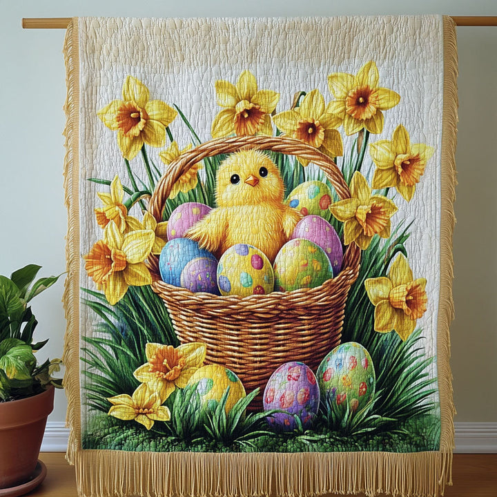 Spring Chick Woven Blanket