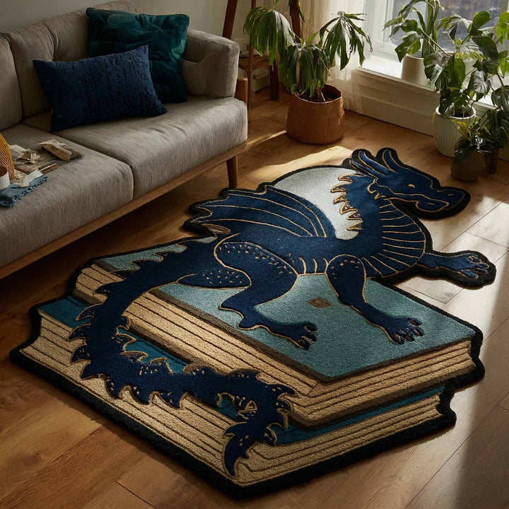 Iron Dragon Shaped Area Rug