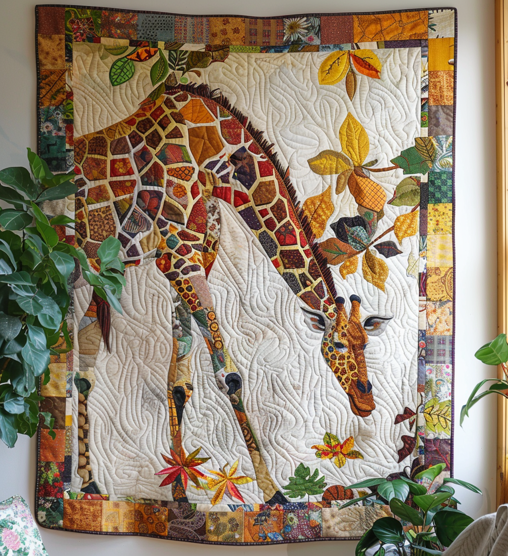 Fantastic Tales Giraffe Quilted Blanket