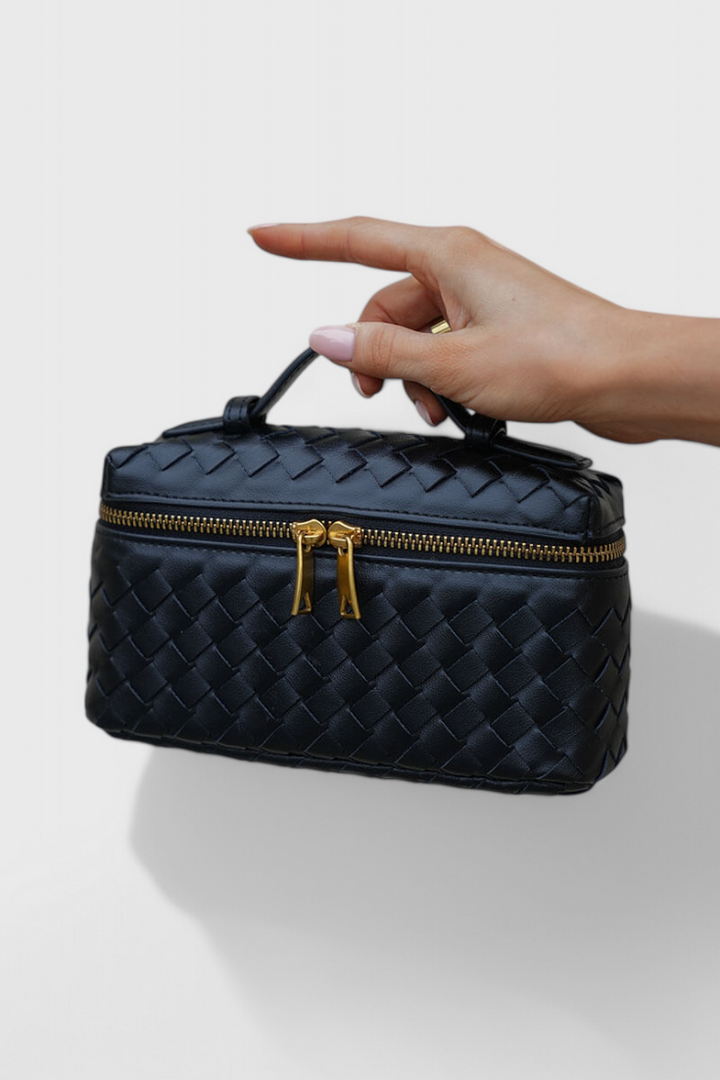 Maggie - Mini Woven Top Handle Bag
