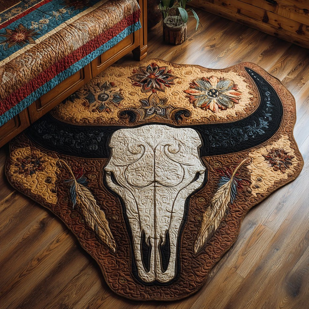 Painted Mesa Shaped Area Rug