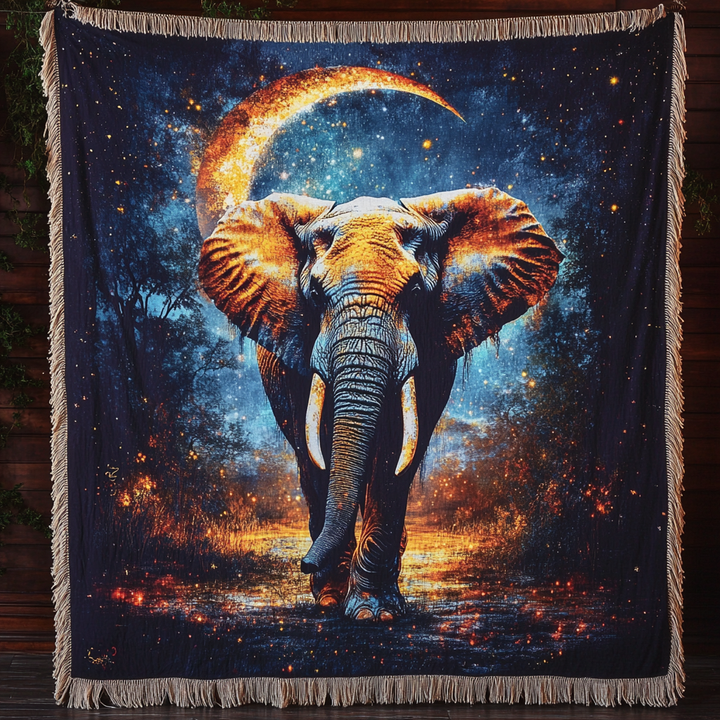 Timeless Elephant Woven Throw