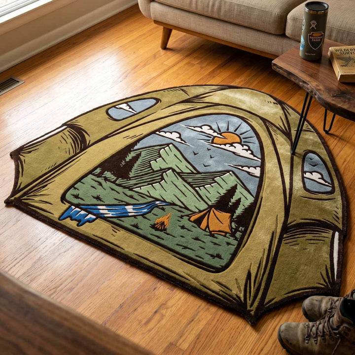 Protected Trail Custom Shaped Rug