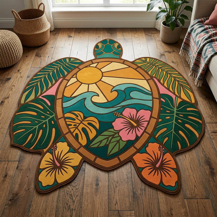 Turtle Shaped Area Rug