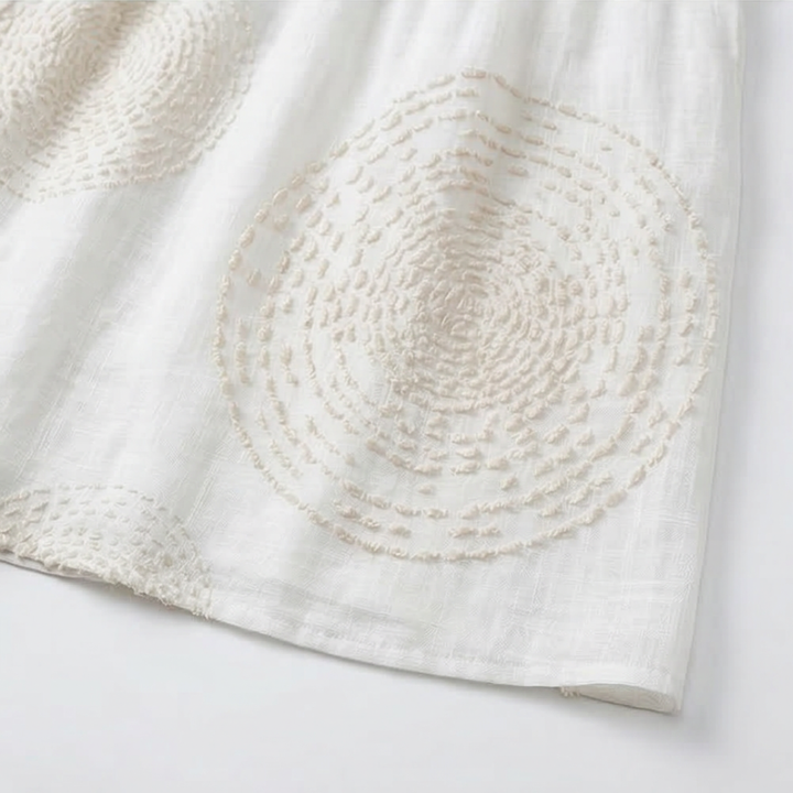 Leandra - White Embroidered Dress