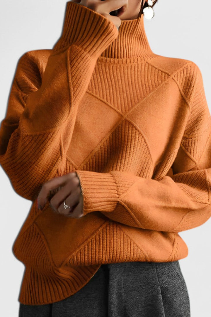 Stephanie - High-Neck Cashmere Cardigan