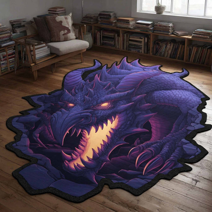 Void Fang Shaped Area Rug