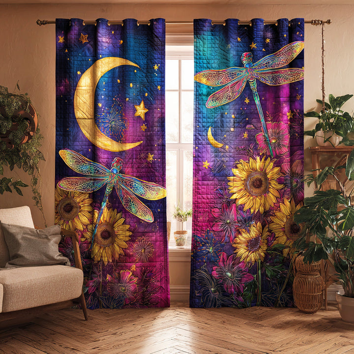 Whispering Wings Garden Quilted Curtains