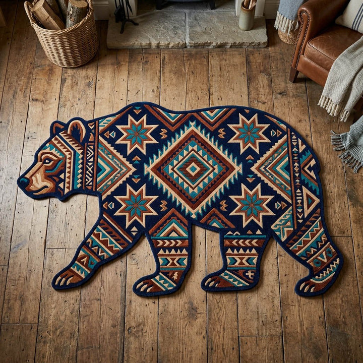 Wild Bear Shaped Area Rug
