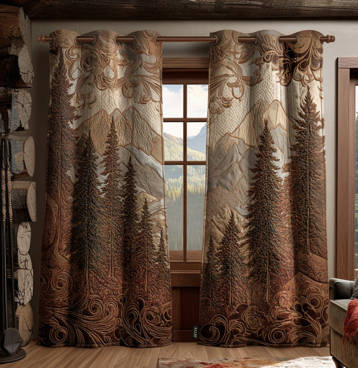 Forest Haven Quilted Curtains