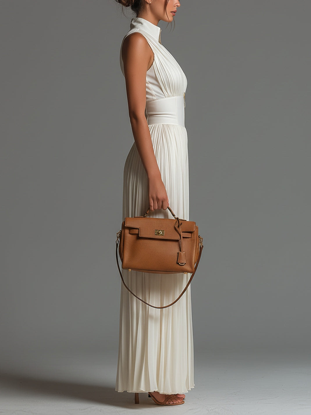 Fredrica - White Sleeveless Wide-Leg Jumpsuit