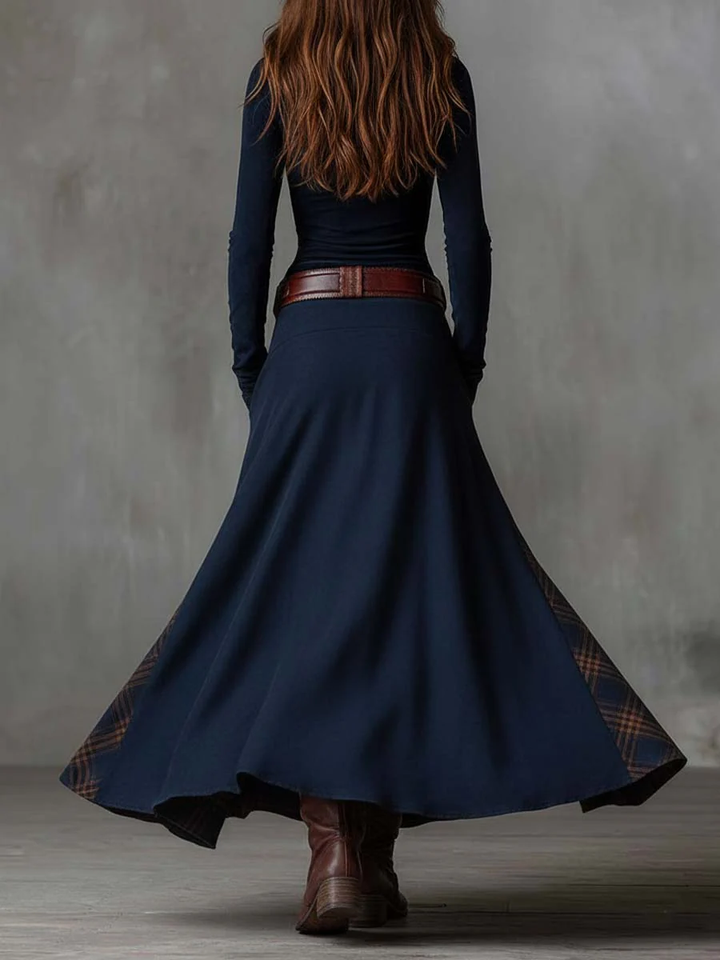 Michelle | Abito  maxi scamosciato