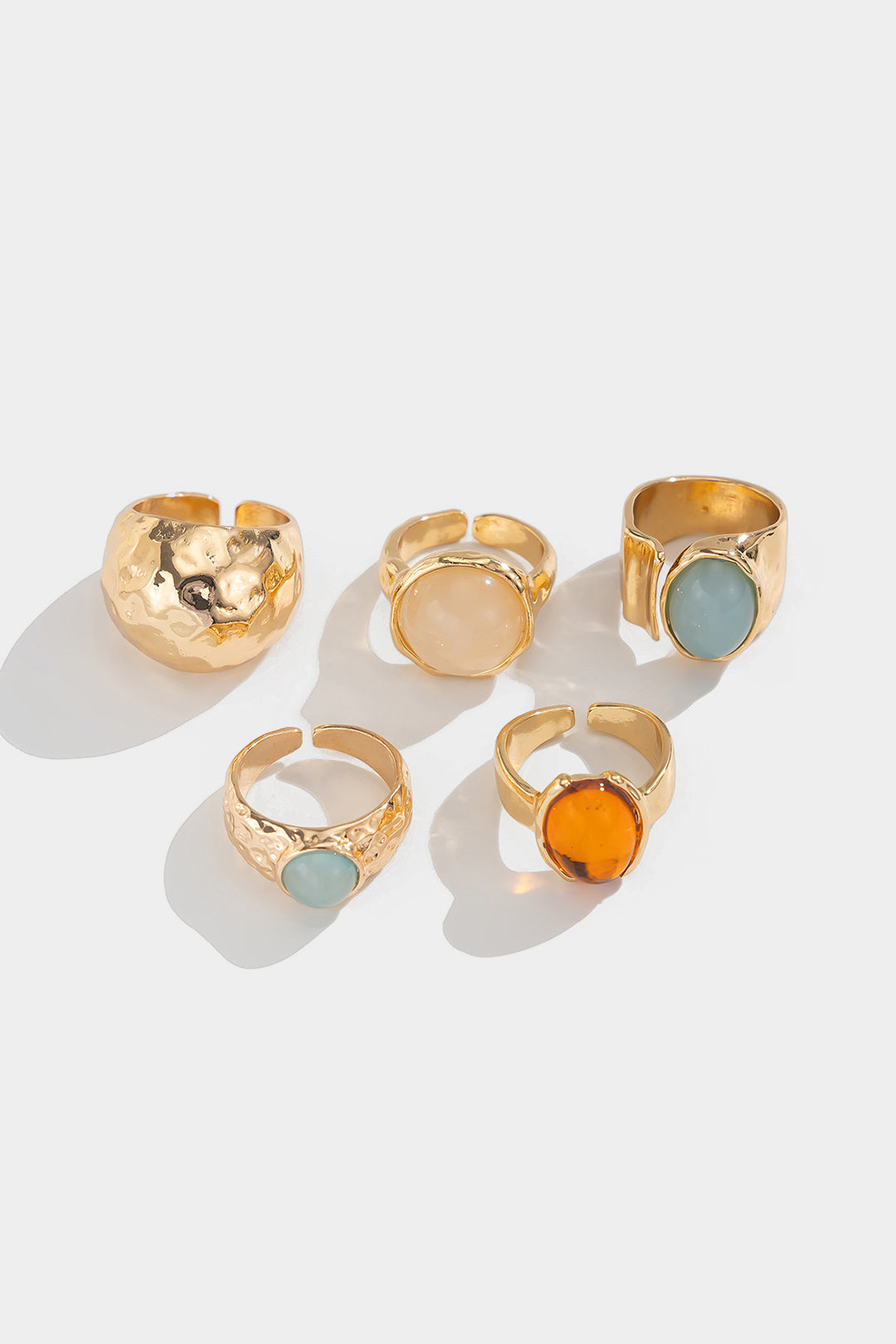 Enola - Open Rhinestone Ring Set