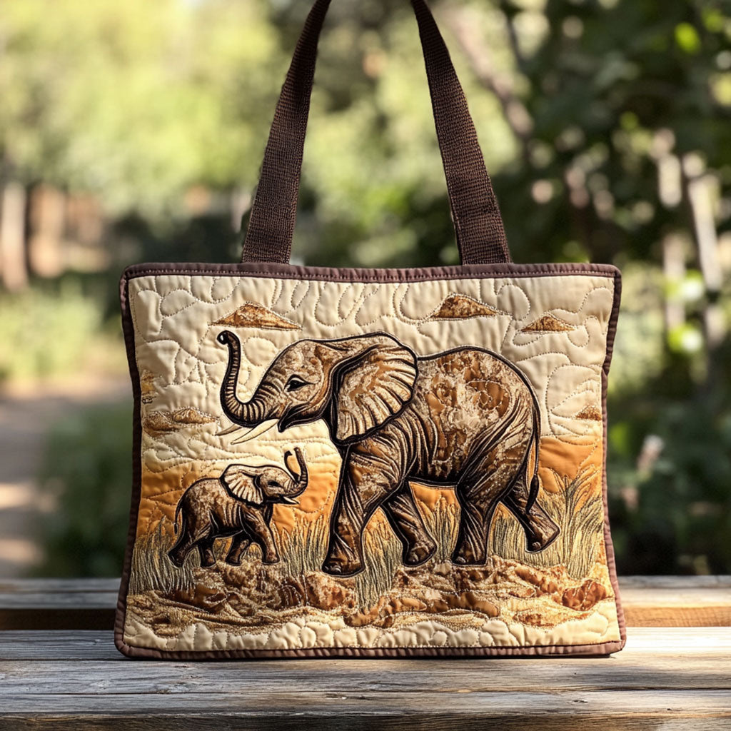 Bolso Tote Acolchado de Amor por los Elefantes