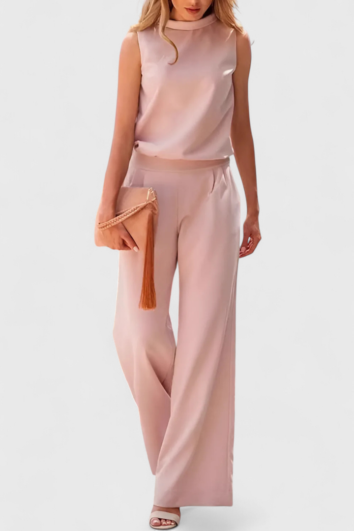 Cilla - Minimalist Wide-Leg Jumpsuit
