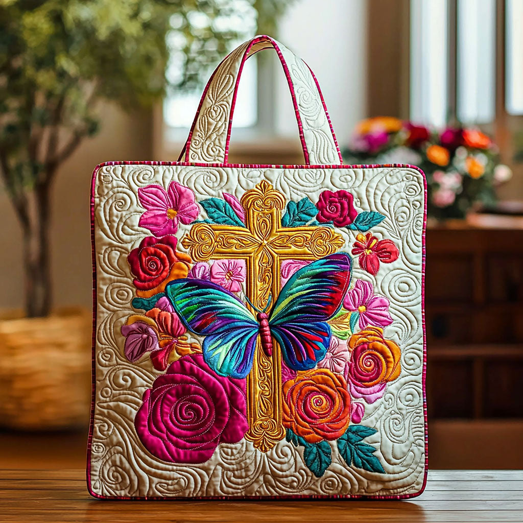 Bolsa Tote Acolchada Mariposa Sanadora