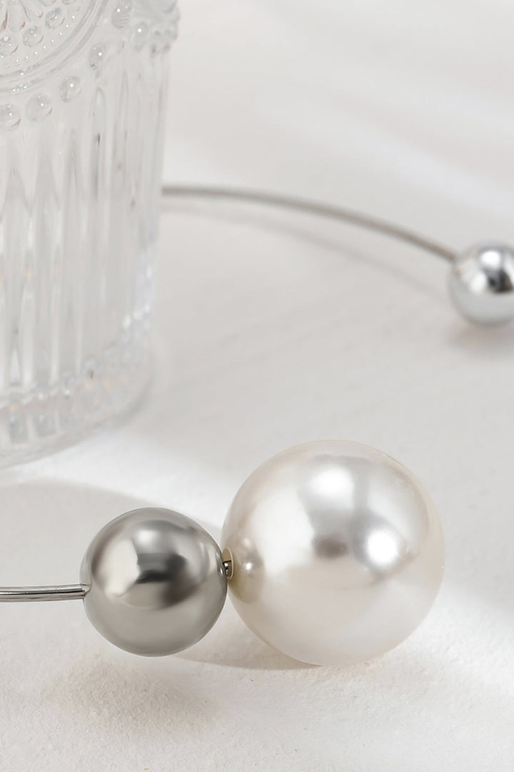 Birgit - Metallic Pearl Necklace