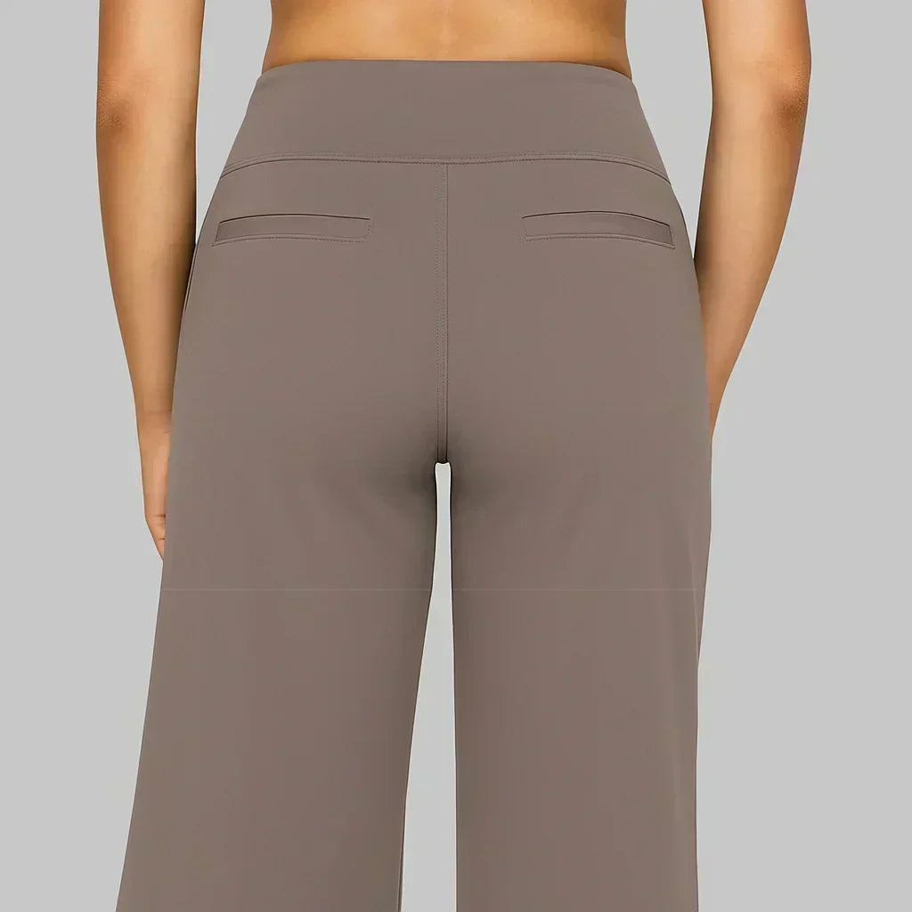 Camryn - Stretch Knit Wide-Leg Pants
