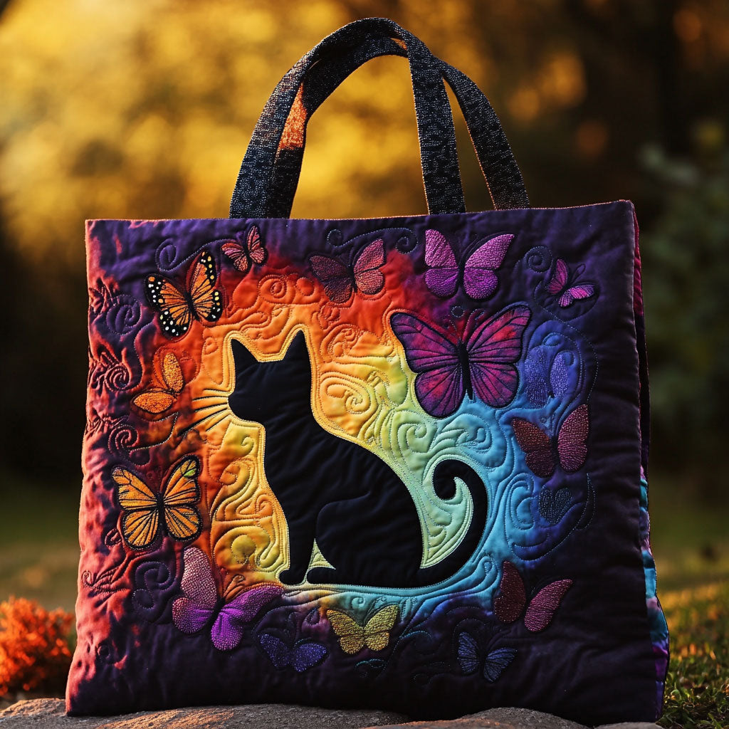 Quilted Cat Tote Bag
