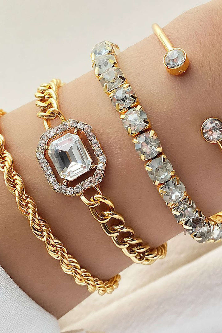 Odelia - Studded Stacking Bracelet Set