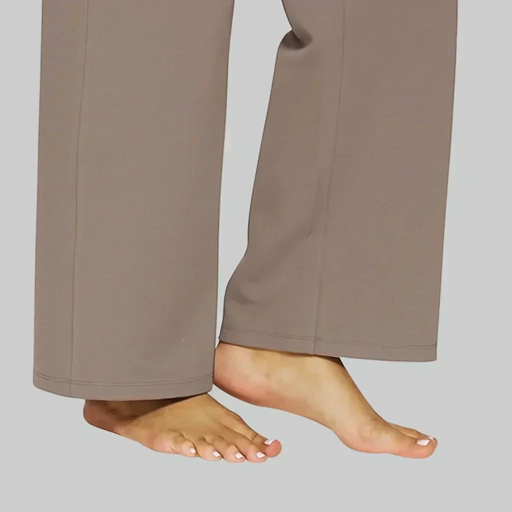 Camryn - Stretch Knit Wide-Leg Pants