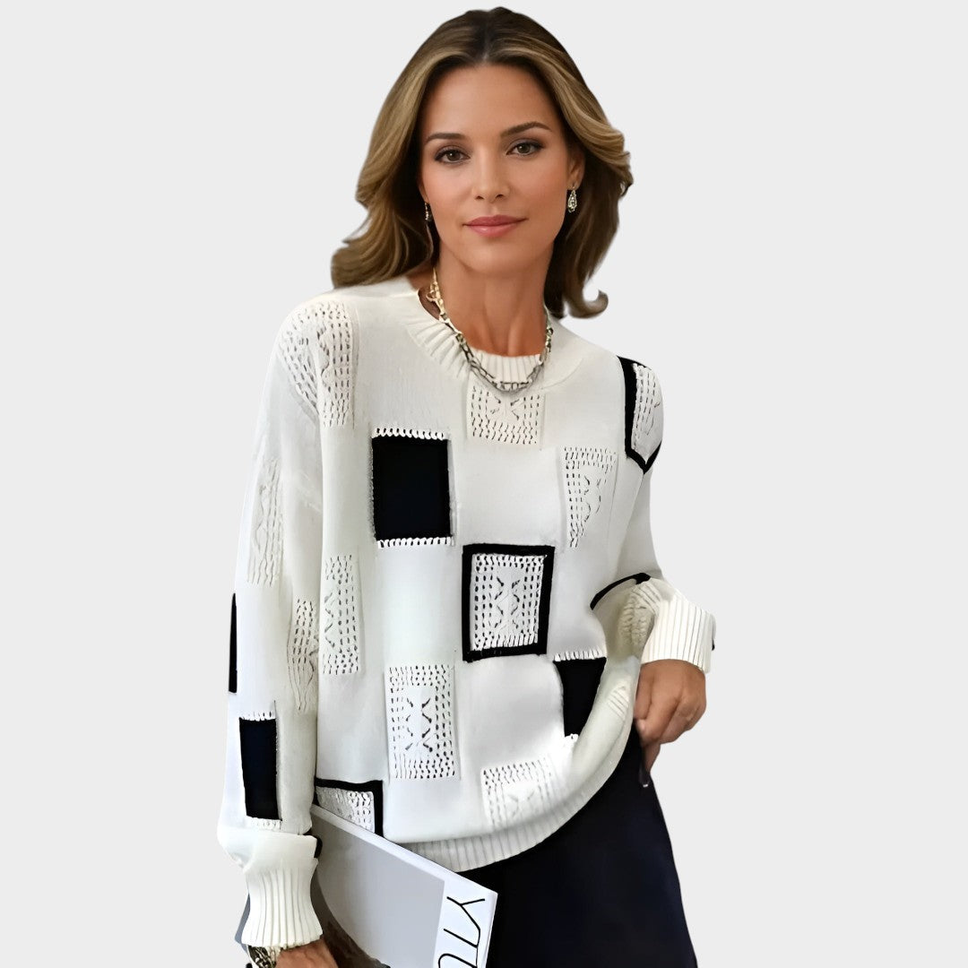 Alice - Geometric Knit Sweater