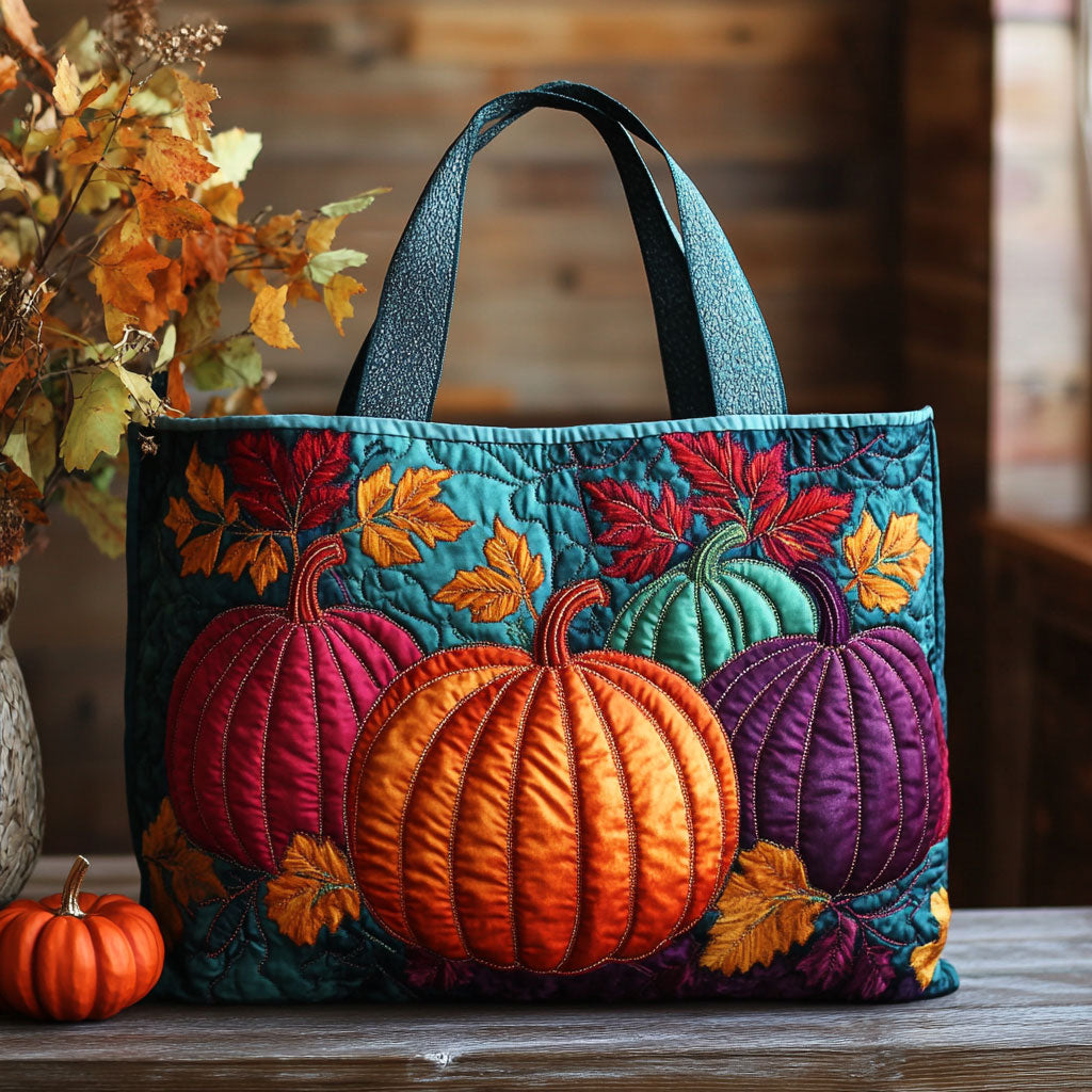 Bolsa Tote Acolchada de Calabaza