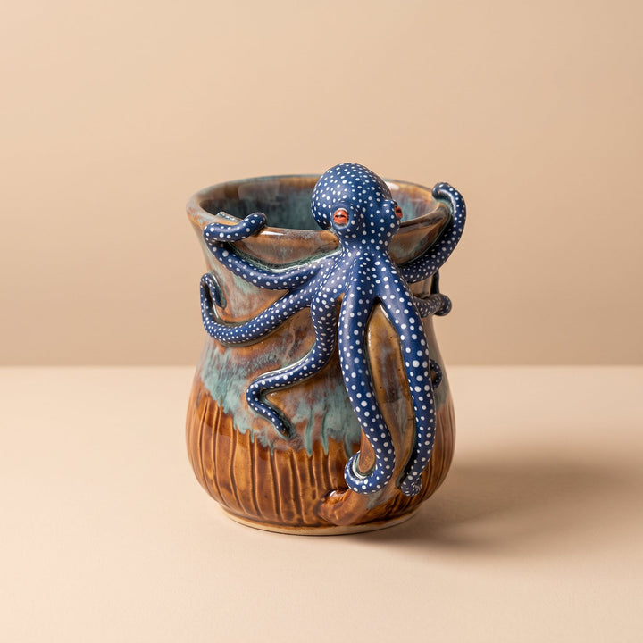 Playful 3D Octopus Mug