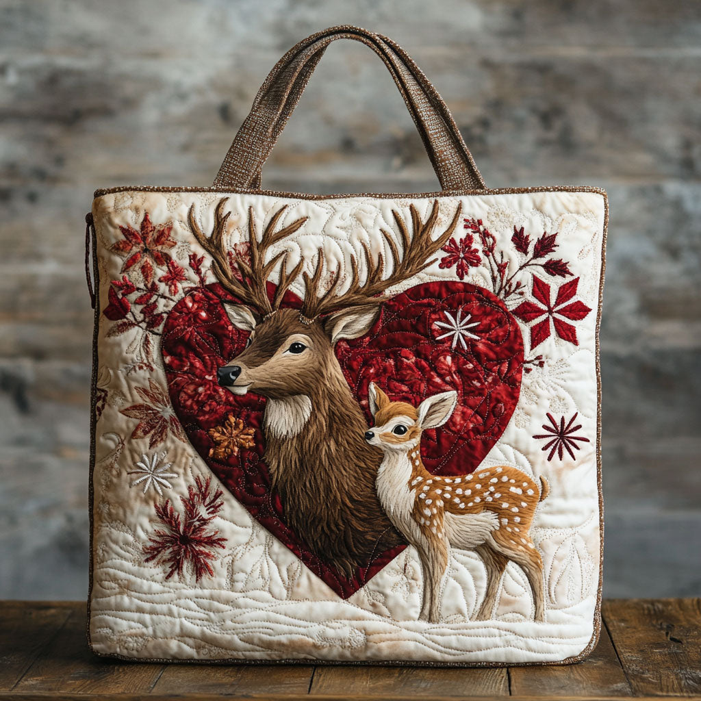 Deer Love Quilted Shoulder Bag