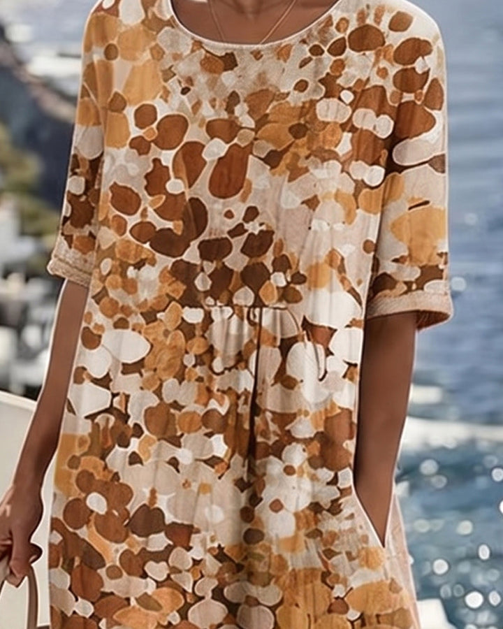 April - Floral Midi A-Line Dress
