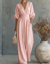 Harriette - Flowing V-Neck Maxi Dress