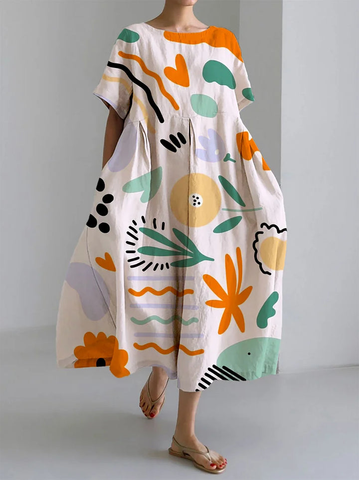 Melody - Floral Relaxed Midi Dress