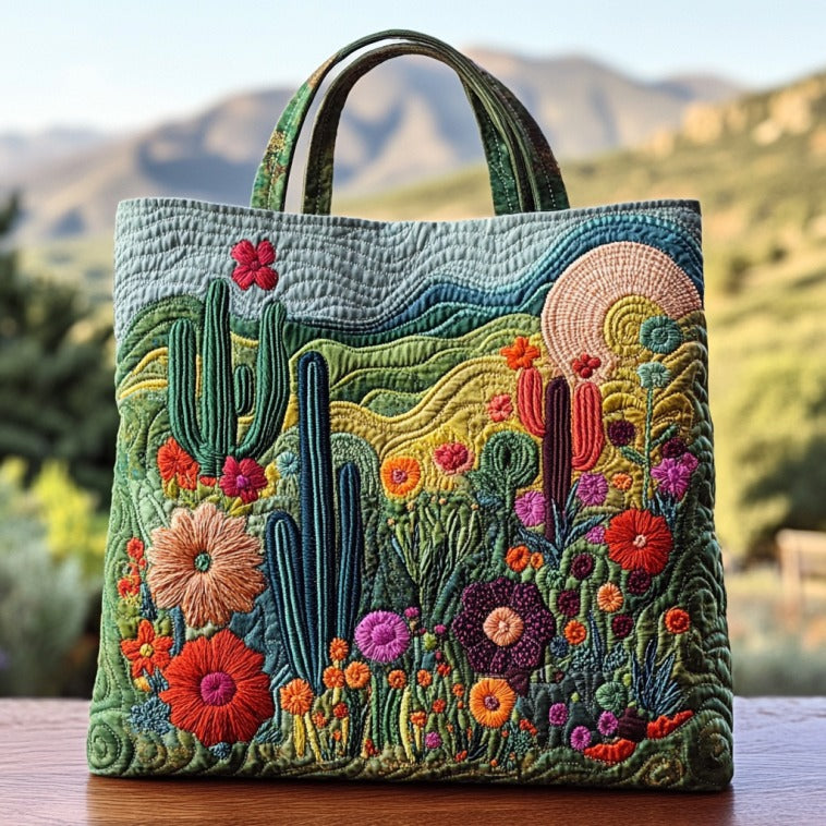Bolsa Tote Acolchada Blooming Hill