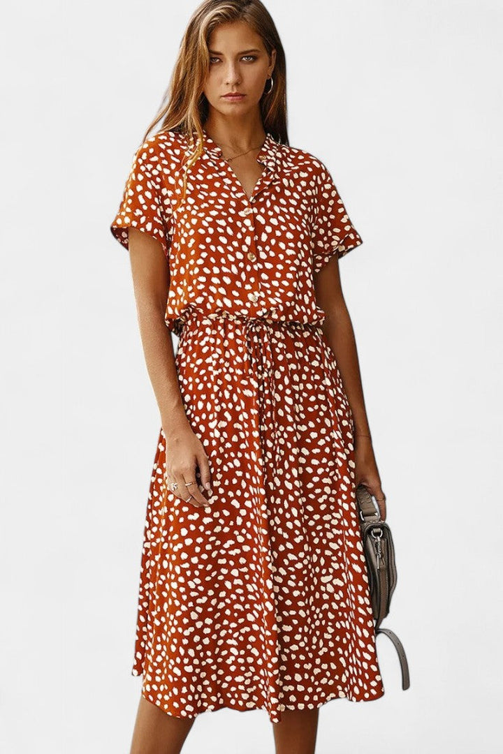 Armina - Polka Dot Midi Dress