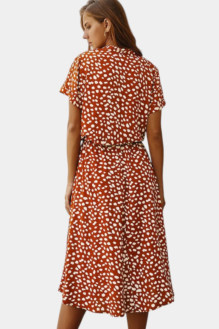 Armina - Polka Dot Midi Dress