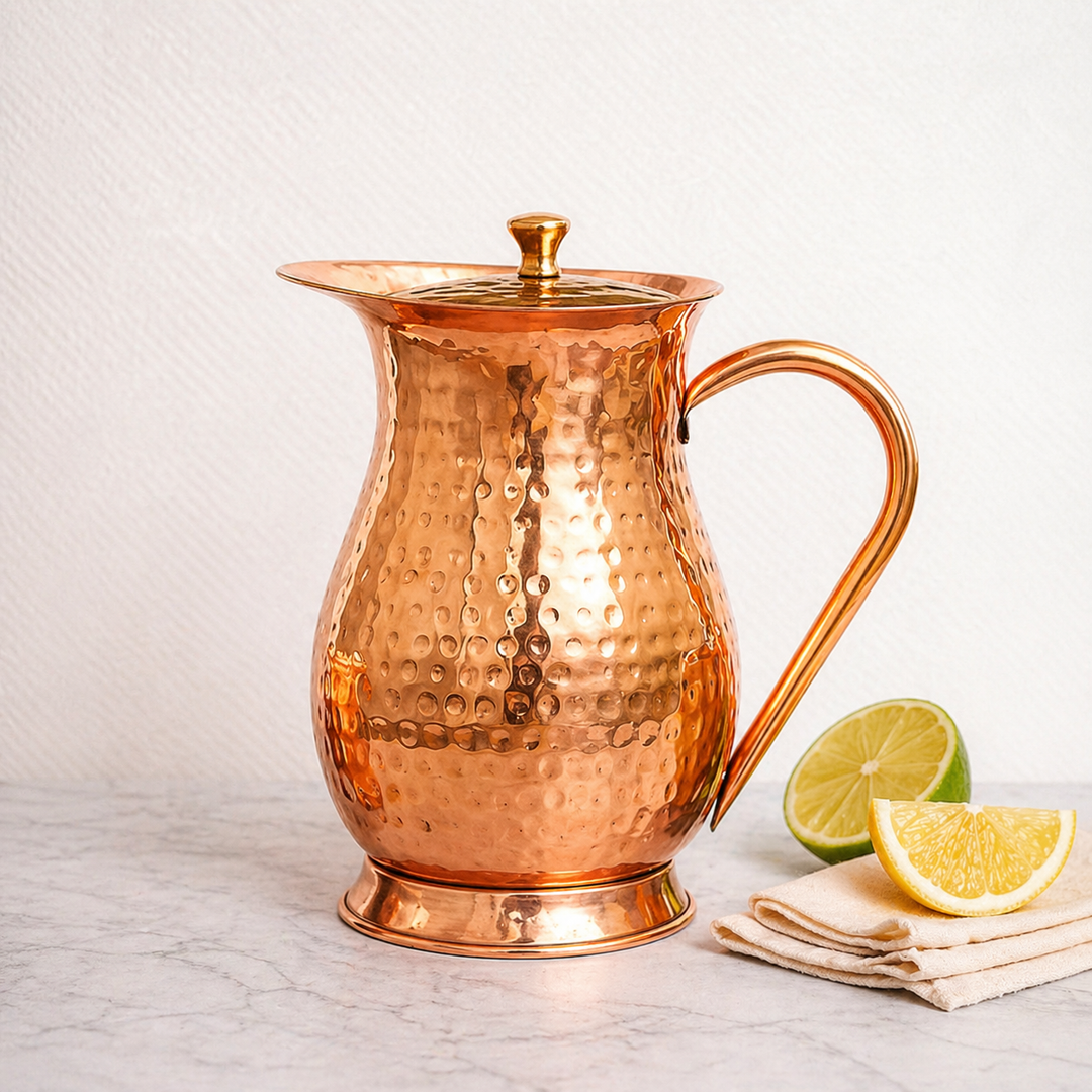 Hammered Copper Pitcher, 1.5 L