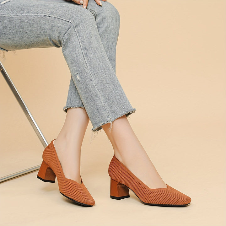 Antonia - Orthopedic Block Heel Pumps
