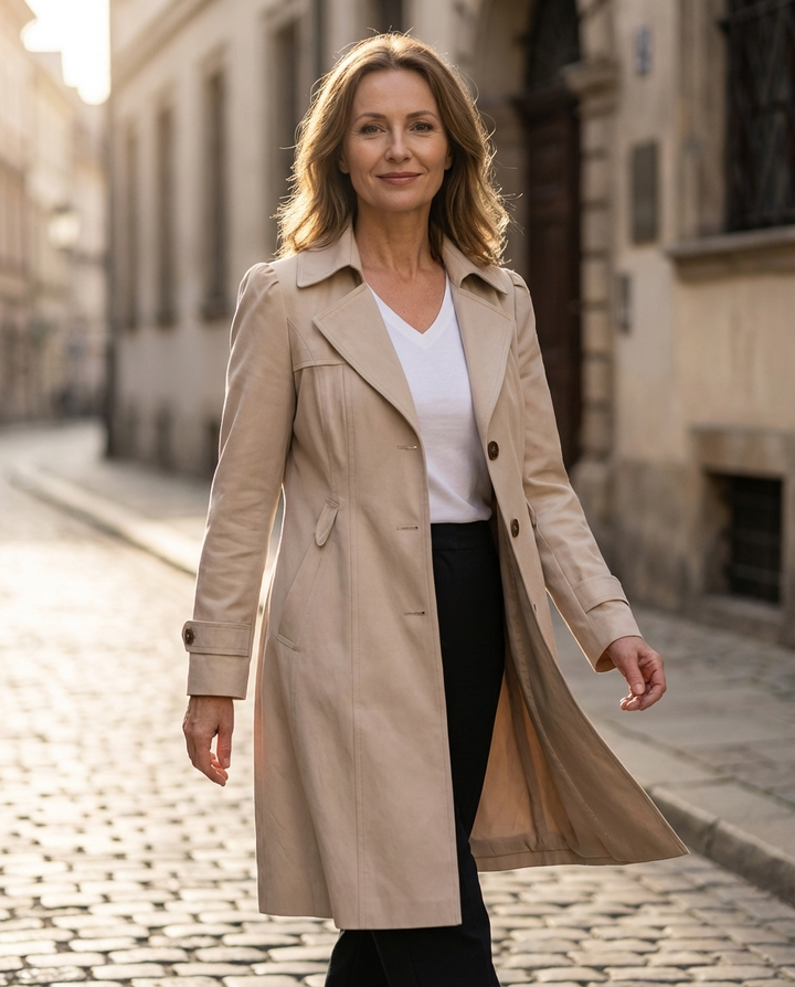 Felicia - Vintage Button Coat